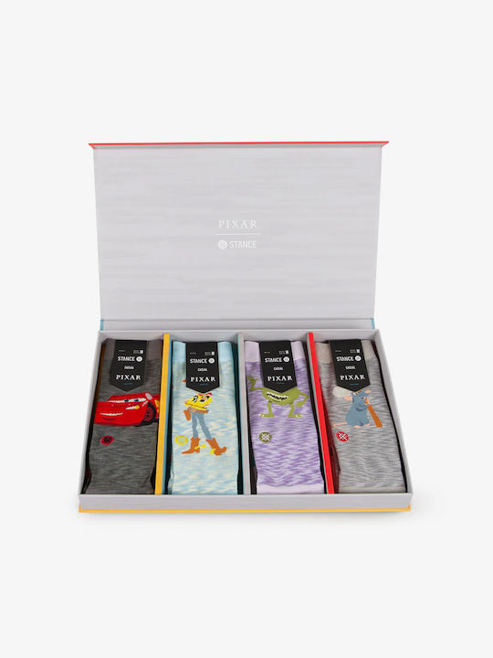 Stance Men Pixar Box Set Crew Socks 4 Pack Multi A545d24pix-mul