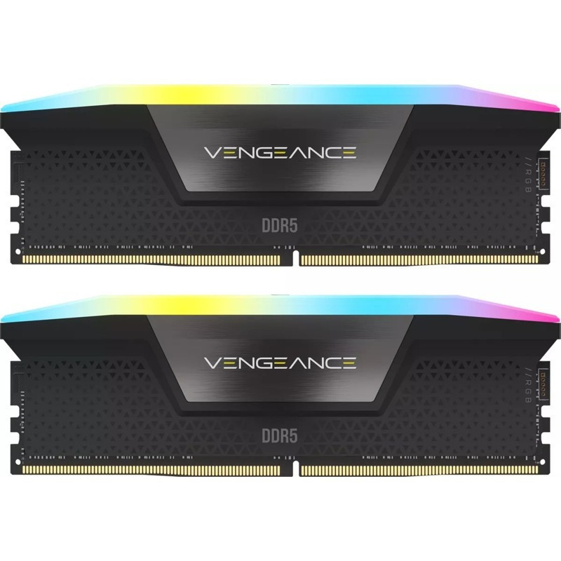 Corsair Vengeance RGB XMP 96GB DDR5 RAM cu 2 module (2x48GB) și