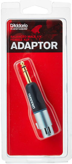 Planet Waves Μετατροπέας XLR female σε 6.3mm male Ασημί 1τμχ PW-P047AA