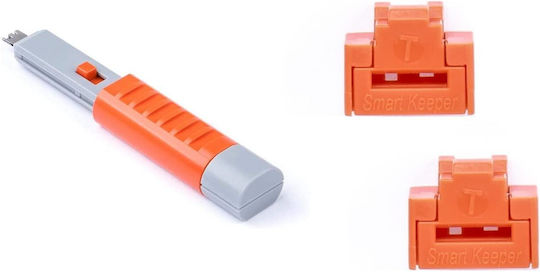 Smartkeeper Smartkeeper Basic Rj45 Port Lock 10 1x Clip + 10x Cover Orange