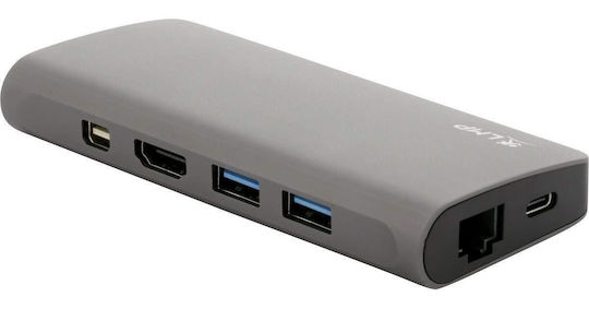 LMP USB-C Docking Station mit HDMI/DisplayPort 4K PD Ethernet Gray (18641)