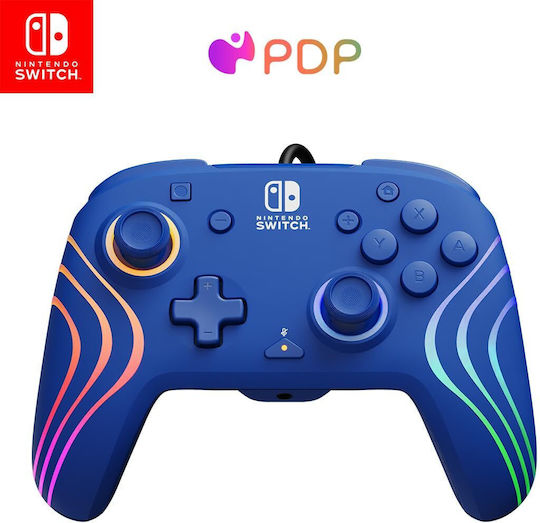 PDP Afterglow Wave Wired Gamepad For Switch Blue