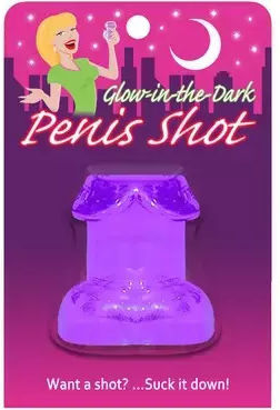 Kheper Games Glow In Dark Glass Penis