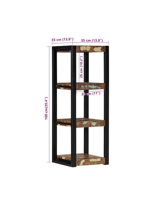 Shelf Wall Colorful 35x35x100cm