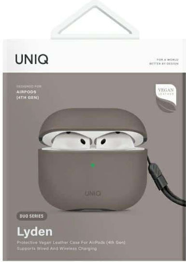 Uniq Lyden Case in Gray color for Apple AirPods 4