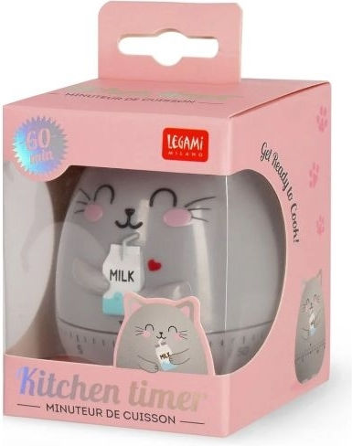 Legami Milano Countdown Analog Kitchen Timer Kitty