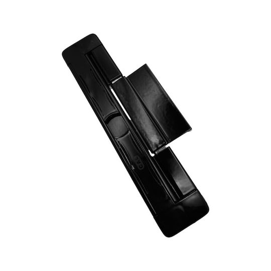 Încuietoare glisantă ovală neagră din aluminiu Cal Doublex
