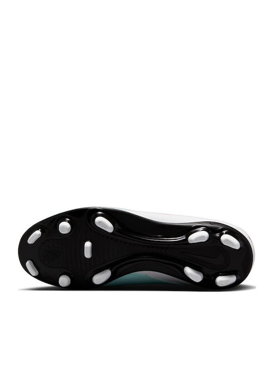 Jr Phantom Kids Molded Soccer Shoes with Sock Mint / Off Noir / Atomic Red