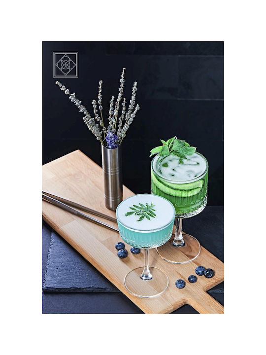 Espiel Set Gläser Cocktail/Trinken aus Glas Mit Stiel 6Stück