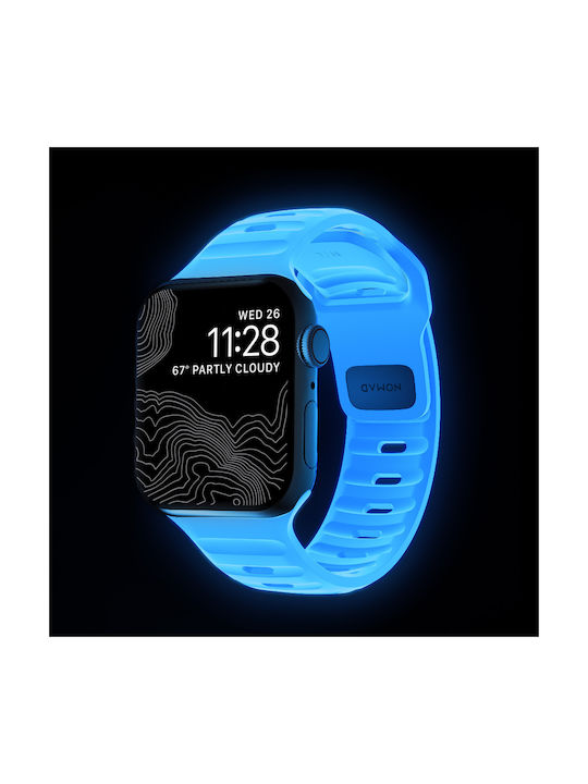 Nomad Каишка Силикон Син (Apple Watch 38/40/41/42mm)