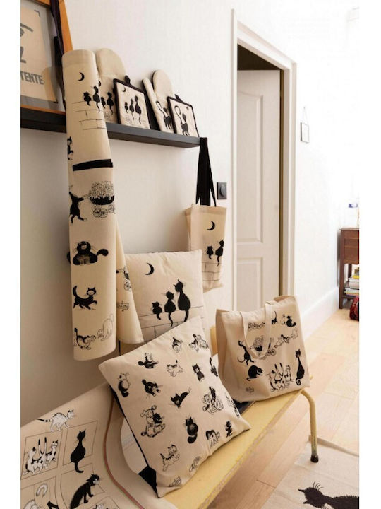 Ποδια Κουζινας Winkler Dubout 3 Chats Beige 72x85 100% Βαμβακι