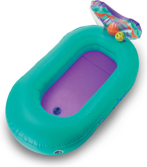 Infantino Aufblasbares Baby Badewanne mit Thermometer Türkis