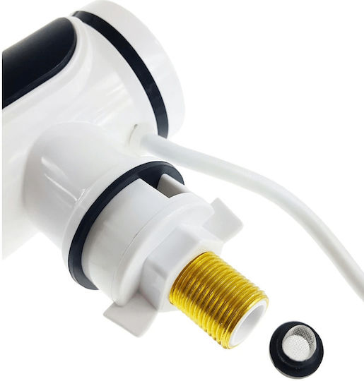 Robinet electric flexibil pentru încălzirea apei, afișaj LED, putere 3000 W, apă caldă instantanee 30°C-60°C