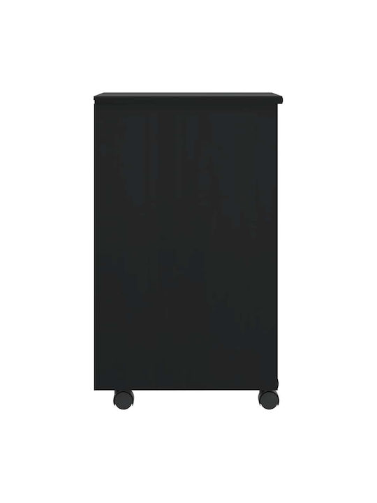 Чекмеджета Офис с колелца и чекмеджета Черно 34x39x65.5см