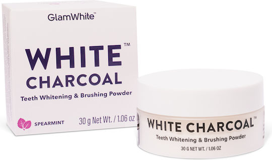 Glamwhite White Charcoal Teeth Whitening Powder 30g
