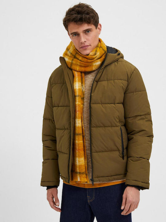 Зимно Puffer Каки Мъжки Якета
