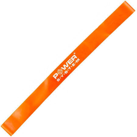 Power System Band Mini Λάστιχο Γυμναστικής Loop Μαλακό Πορτοκαλί 0.6m