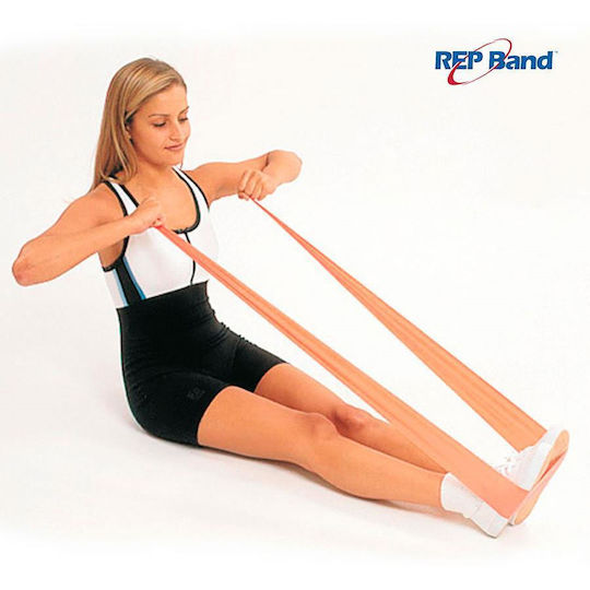 Johns Rep Band Level 1 Peach 1.5m Bandă de rezistență pentru exerciții Portocaliu 1.5m