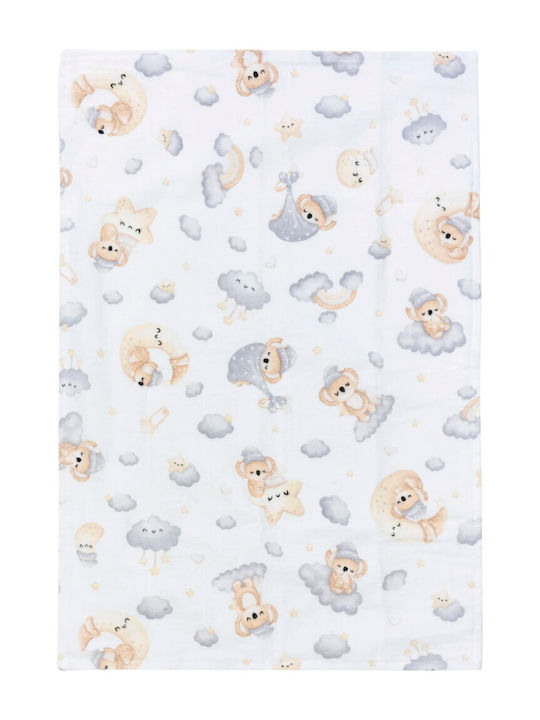 Jukki Baby Burp Cloth 75x50cm.