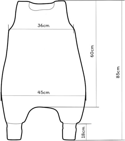 Jukki Winter Schlafsack mit Füßen 2.5 Tog