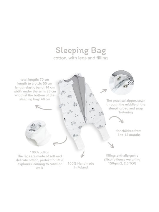 Jukki Winter Sleeping Bag with Feet Friends Balloon Friends