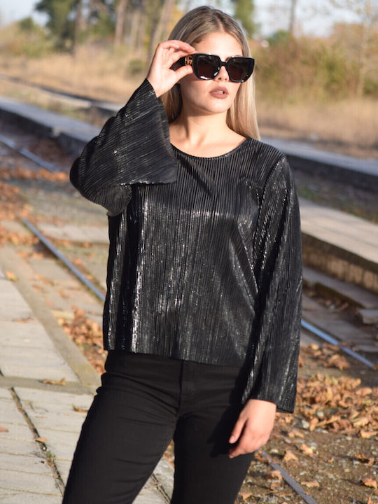 Plus Size Γυναικεία Μπλούζα Μαύρο