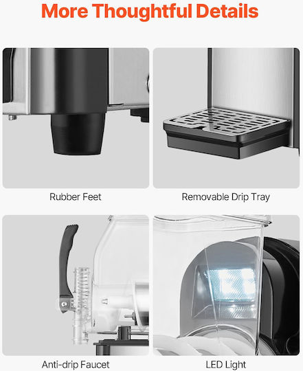 Vevor 4l Commercial Slushy Machine Margarita Smoothie Frozen Drink Maker