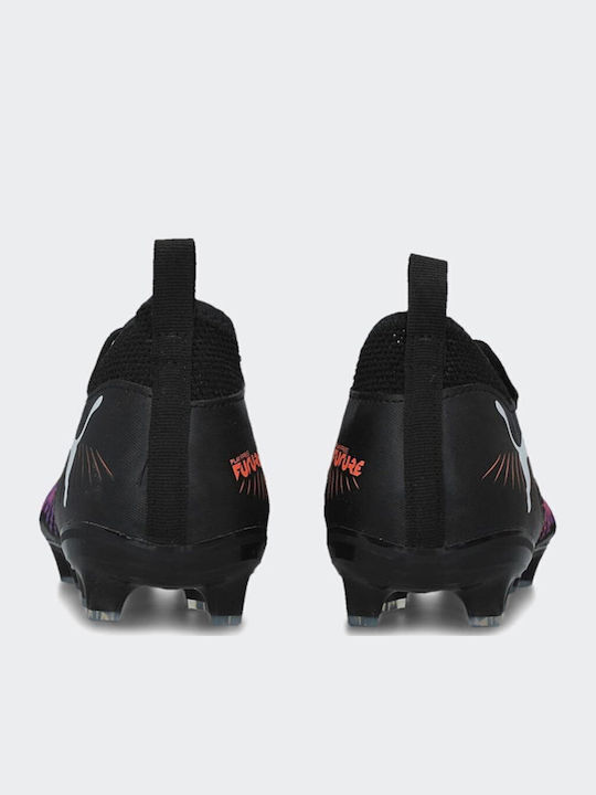 Future 8 Match Kids Molded Soccer Shoes Black