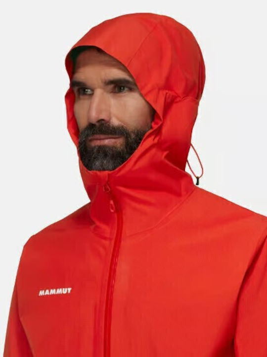 Winter Jacket Hardshell Waterproof and Windproof Red