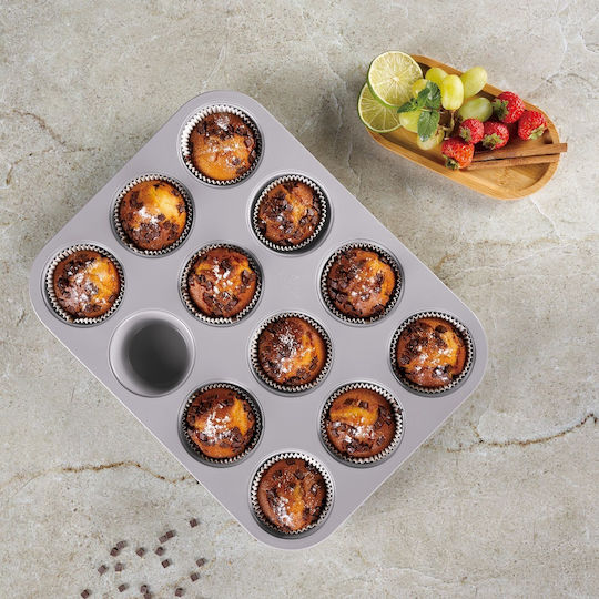 Berlinger Haus Φόρμα Ζαχαροπλαστικής για Cupcakes/Muffins 12 Θέσεων 35x26.5x3εκ.