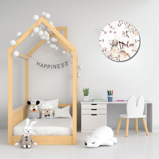 Kids Wall Clock Glade Boho Decoration Kids Room Clock