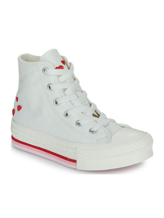 Converse CHUCK TAYLOR ALL STAR Παιδικά Sneakers High Λευκά A10717C