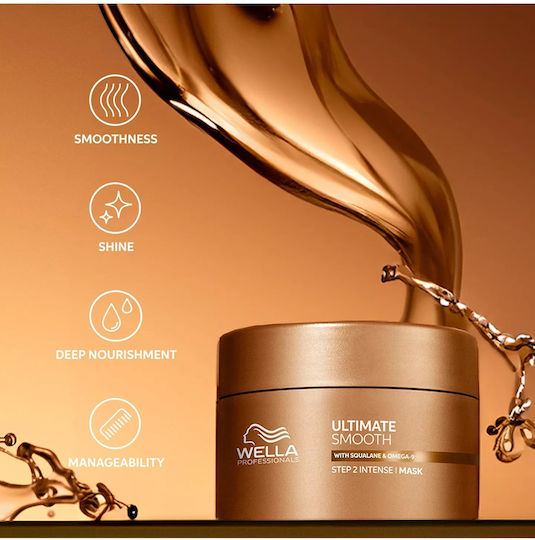 Wella Ultimate Smooth Hair Mask for Anti-Frizz 150ml