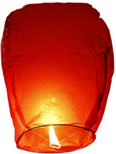 Flying Lantern Flippy Biodegradable Paper Red