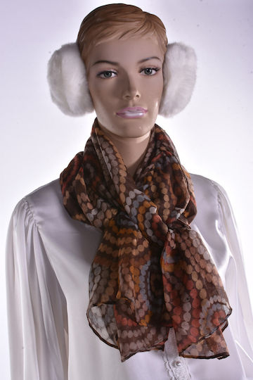 Earmuff Knitted in Ecru color