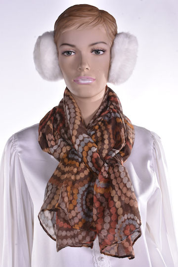 Earmuff Knitted in Ecru color