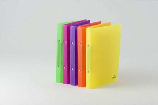 Logigraf Fluo Binder Pp 2 Rings 17x25 2cm Light Green