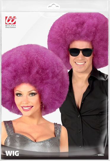 Karnevalsperücke Afro Lila