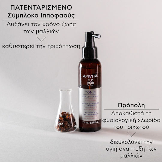Apivita Hair Loss Loțiune de Păr Hippophae TC și proteine de lupin 150ml
