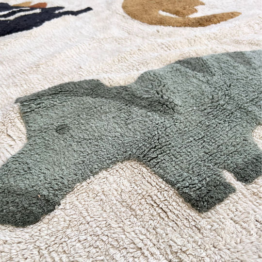 Baby Bliss Παιδικό Χαλί Βαμβακερό Μπεζ 100x140cm