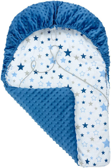 Jukki Stroller Footmuff with Velvet Lining 75x50cm Blue