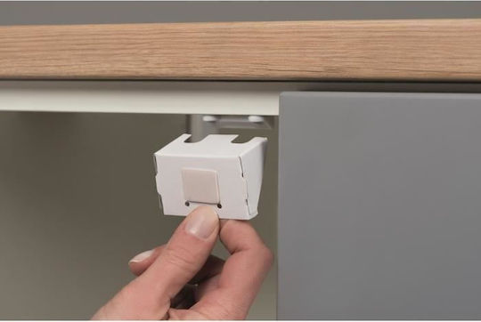 Safety 1st Заключване За Шкаф И Чекмедже От Пластмаса В Бял Цвят 13x4см