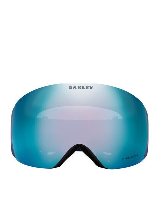 Oakley Flight Deck L Μάσκα Σκι & Snowboard Ενηλίκων Μπλε με Φακό σε Μπλε Χρώμα