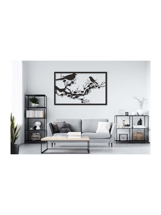 Dekorative Wandpaneele mit Ausschnittmuster Vögel Wohnzimmer 59x95