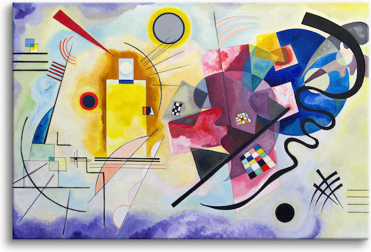 Leinwandbild Mehrfarbige Abstraktion Reproduktion Wassily Kandinsky 60x90