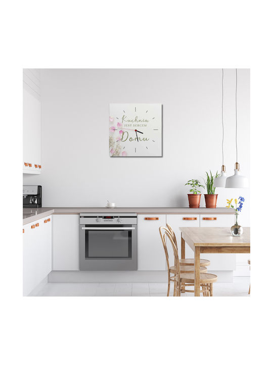 Decowalls Ceas de Perete Negru 40x40cm