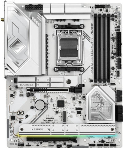 ASRock B850 Steel Legend WiFi Motherboard ATX με AMD AM5 Socket 90-MXBQS0-A0UAYZ