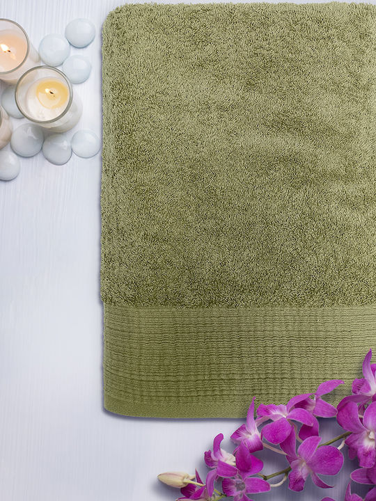 San Lorentzo Hand Towel Supreme 30x50cm Green Weight 600gr/m²