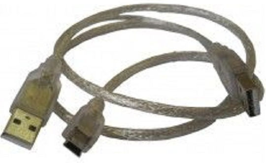 18111 Μετατροπέας USB-A male σε micro USB male Ασημί 1τμχ