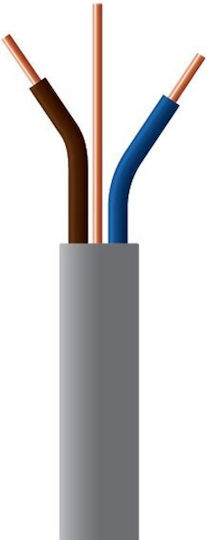 Καλωδιο Πλακε 2x10+4mm2 Γκρι Eurolamp 150-25007